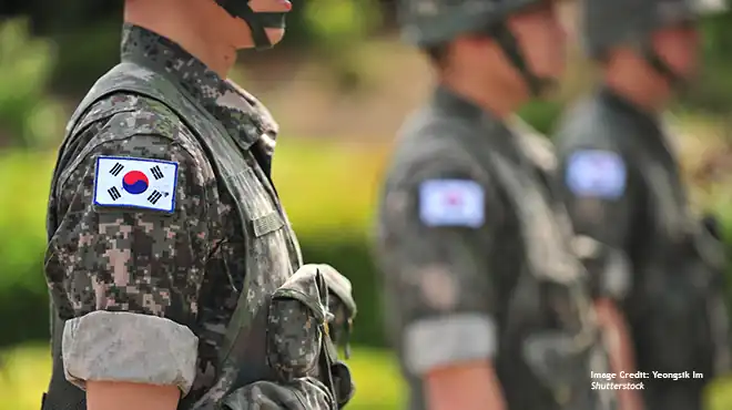 Fotografía de personal militar surcoreano